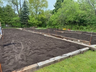 Garden plots ready